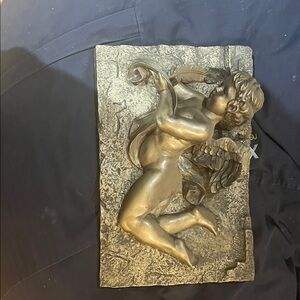 Bronze Cherub Wall Art